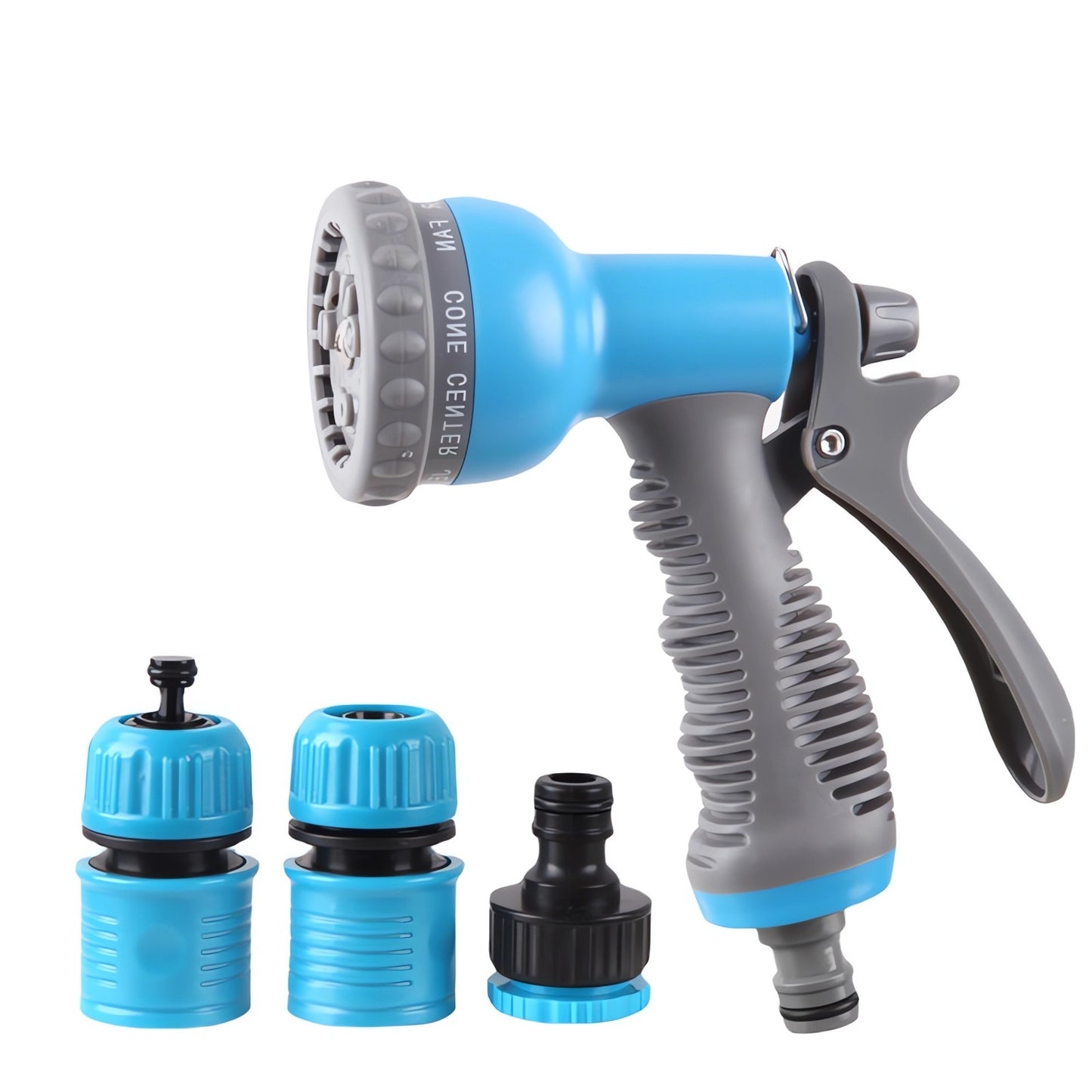 Garden Hose Nozzle, Heavy Duty Hose Nozzle with 9 Adjustable Watering Patterns, Multifunctional High Pressure Hose Nozzle Sprayer for Home, Watering Lawns and Garden, Car Cleaning,Showering Pets