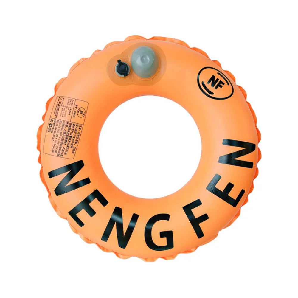 Inflatable Swim Tube Pool Floats, Swimming Ring, Water Toys for Pool Beach Lake, Pool Floats for Adults & Kids (Orange)