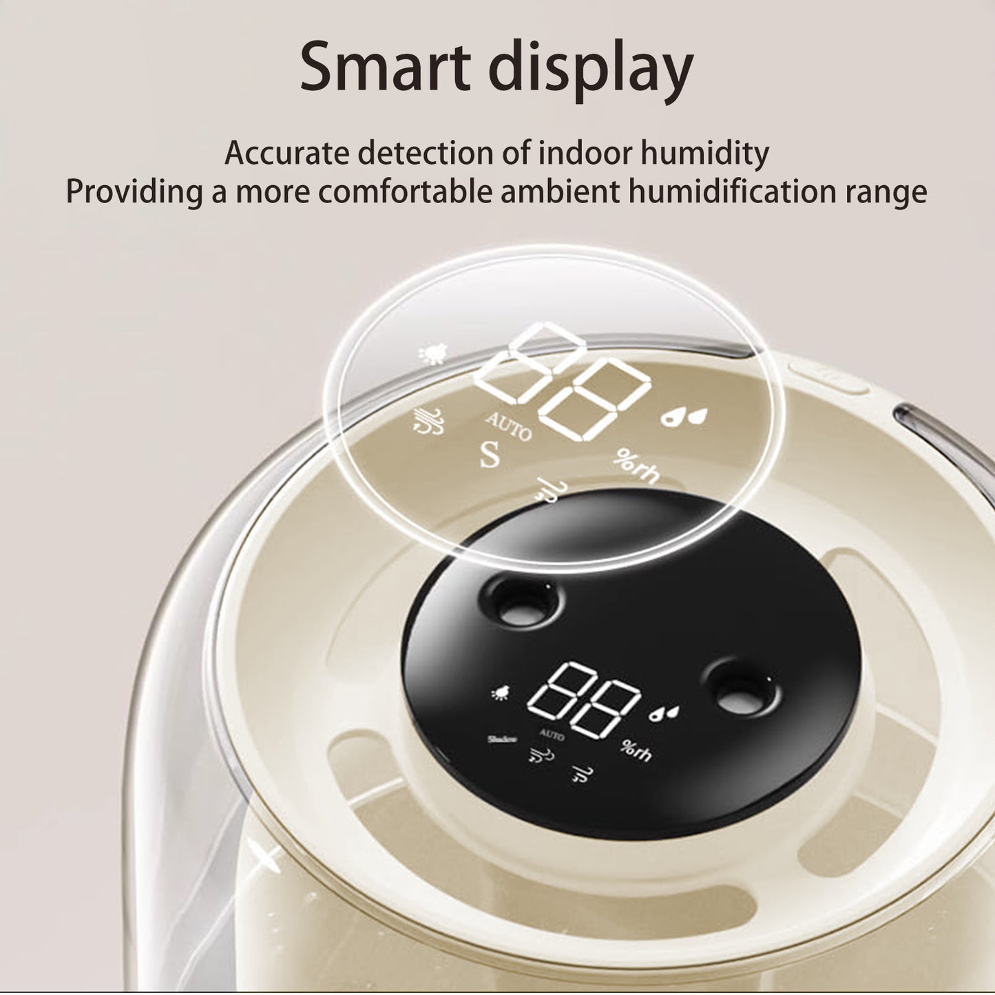 Cool Mist Humidifier,Humidifiers for Bedroom,4L Top Fill Smart Cool Mist Air Humidifiers with Nightlight,3-Speed Quiet & Large Vaporizers for Bedroom,Home,Large Room,Baby Nursery and Plants