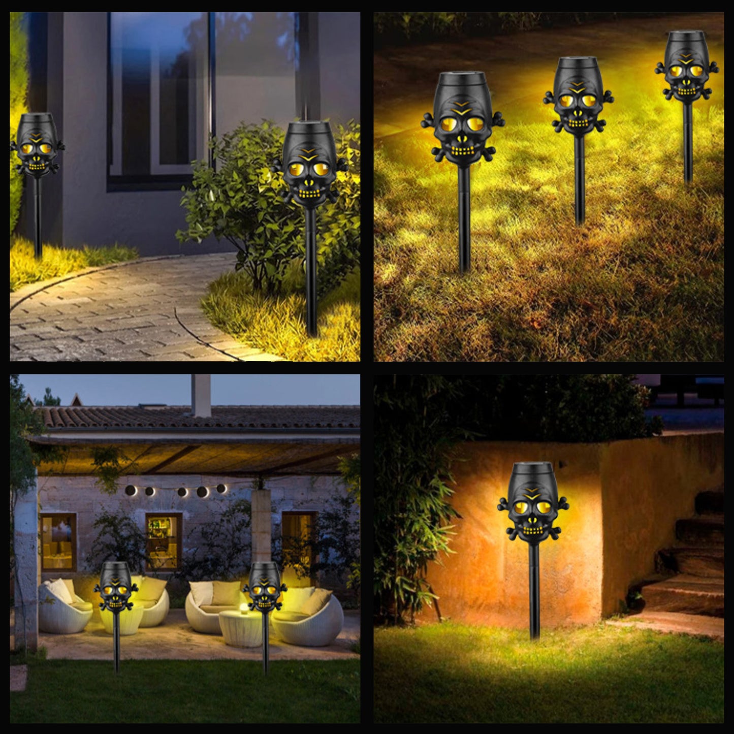 6 Pack Solar Outdoor Lights with Flickering Flame, Waterproof LED Solar Torch Light for Garden, Patio, Yard, Pathway, Lawn Decor