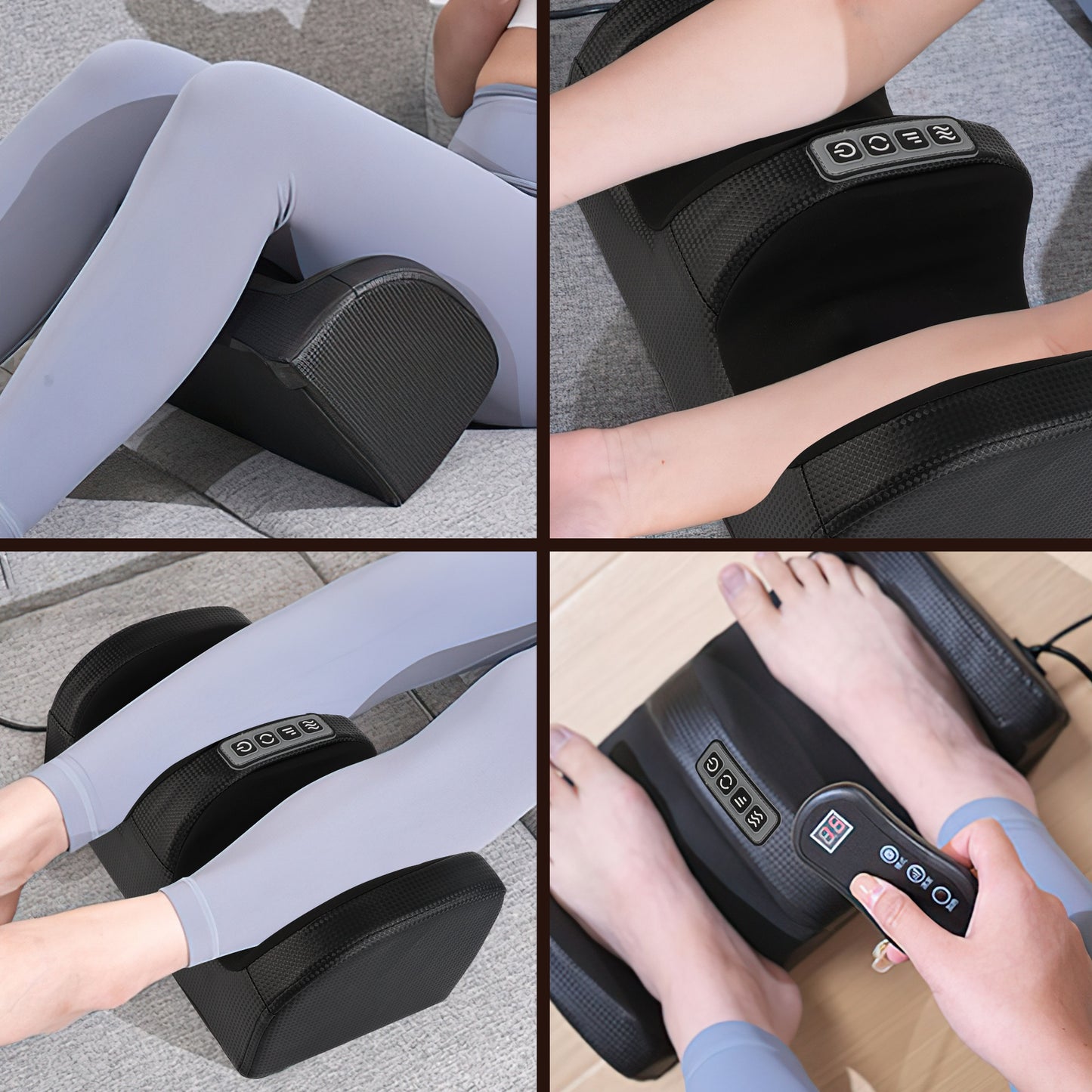 Shiatsu Foot Massager Machine with Heat, Foot and Calf Massager with Massage Roller, Deep Tissue Massager for Plantar Fasciitis, Pain Relief, Promotes Blood Circulation, Gifts for Women & Men