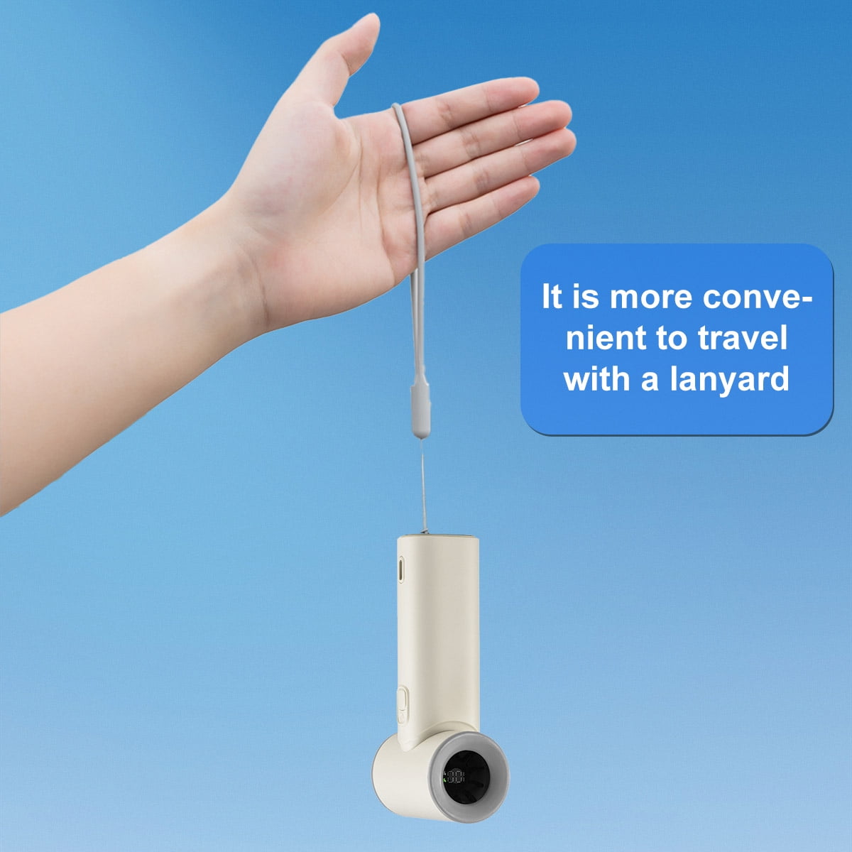 Handheld Mini Fan,Portable Small Pocket Handheld Personal Rechargeable Battery Operated USB Charger Keeping Cool In Hot Weather For Travel Beach,Gifts for Women (Beige)