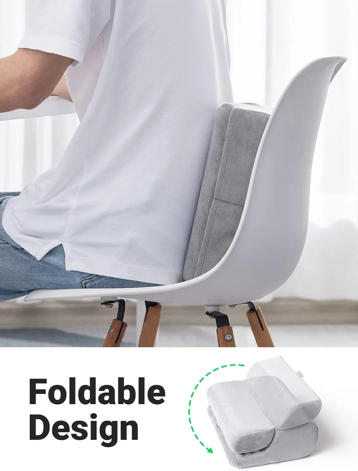 iPad Stand Pillow, Adjustable Tablet Holder for Sofa/Desk/Bed, Phone Holder,3 Viewing Angles, Sponge Rubber Material, Grey