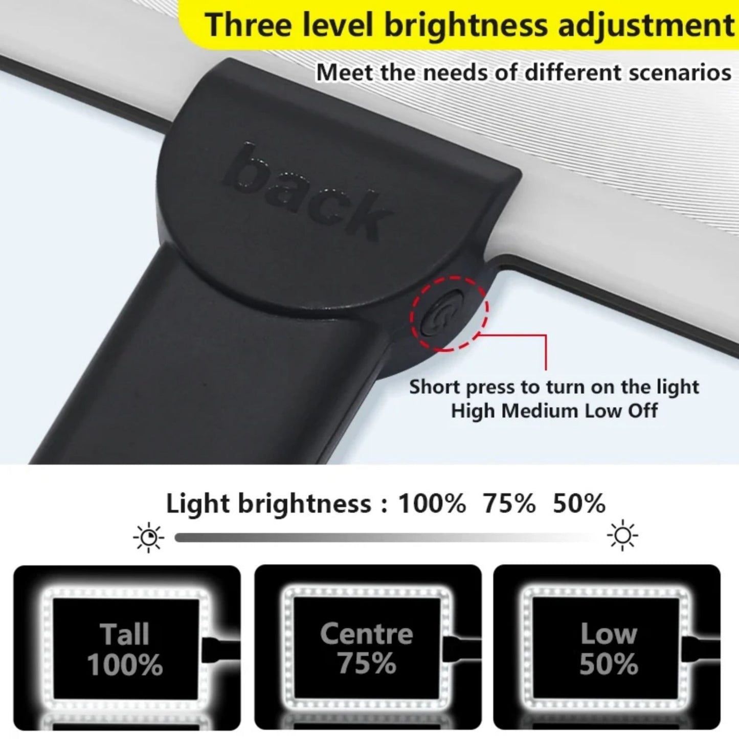 PUCACHI Hands-Free Magnifier with LED Light - Comes with a flexible gooseneck stand for reading, sewing repairs and elderly people with low vision
