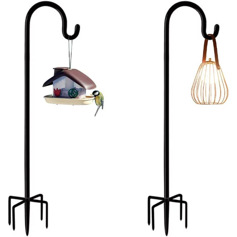Sevenlady 2Pcs Shepherd Hooks 78" H 3/5" Th High Quality Metal Shepherd Pole for Outdoor Plant Bird Feeder Lantern Stand Garden Hanger Solar Light Wedding Heavy Duty
