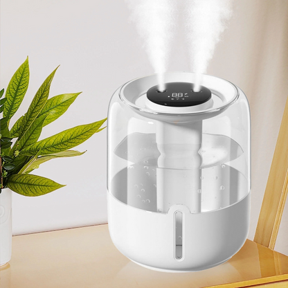 Merryhome Humidifiers for Room,4L Cool Mist Humidifier,Top Fill Smart Cool Mist Air Humidifiers with Nightlight,3-Speed Quiet & Large Vaporizers for Bedroom,Home,Large Room,Baby Nursery and Plants（White）