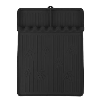 Silicone Grill Mat,Griddle Tools Mat for Blackstone,Silicone Spatula Grill Mat with Drip Pad for Kitchen,Cooking,Countertop,BBQ Caddy Utensils Holder Griddle Accessories for Blackstone,L*W:41.7x30cm