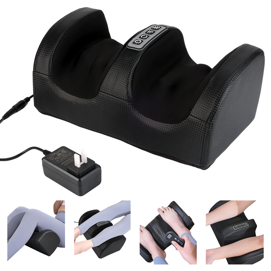Shiatsu Foot Massager Machine with Heat, Foot and Calf Massager with Massage Roller, Deep Tissue Massager for Plantar Fasciitis, Pain Relief, Promotes Blood Circulation, Gifts for Women & Men
