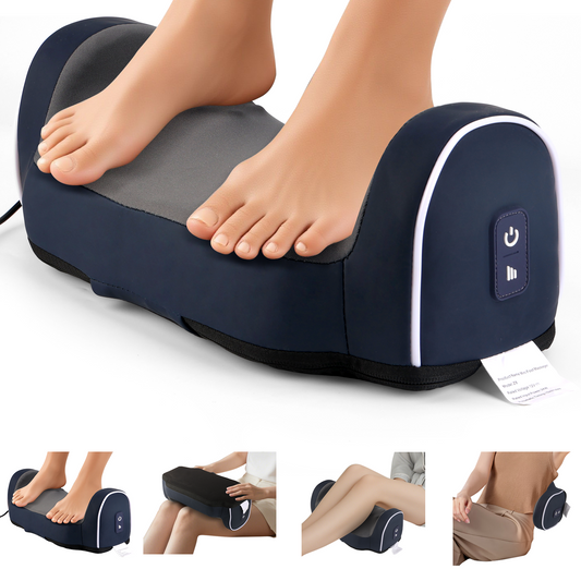 Electric Shiatsu Foot Calf Massager with Heated Kneading Rolling Relaxation Leg Arm Massage Acupuncture Points Multipurpose Gift