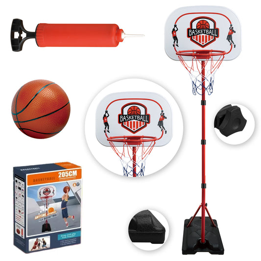 Kids Basketball Hoop with Stand, Adjustable Basketball Set, Toddler Basketball Toys for Boys Girls Age over 3 years old, Indoor Outdoor Backyard Sport Game Gifts