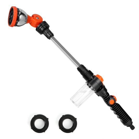 Henotian Heavy Duty Metal Watering Wand - 23" Hose Sprayer with 10 Spray Patterns, 180° Swivel Head Thumb Control,Ideal for Watering Hanging Basket and Shrubs, Flower