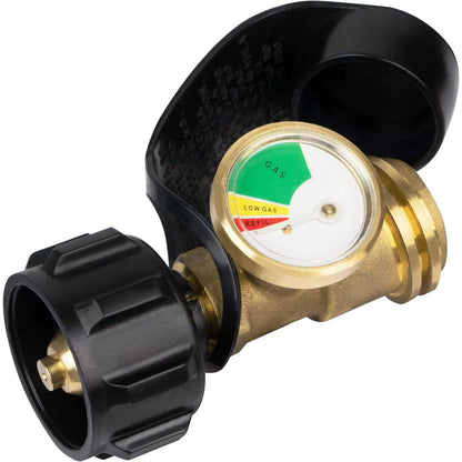 Sevenlady Propane Tank Gauge, Gas Level Indicator Pressure Meter Converts POL Tanks Valves to QCC1/Type1 Propane Tanks, for RV, Gas Grill, Heater