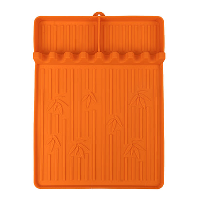 Blackstone Silicone Griddle Mat,Blackstone Griddle Accessories Side Shelf Mat Grill Pad for Outdoor Grill Kitchen Counter Spatula Silicone Mat,L*W:41.7x30cm(Orange)