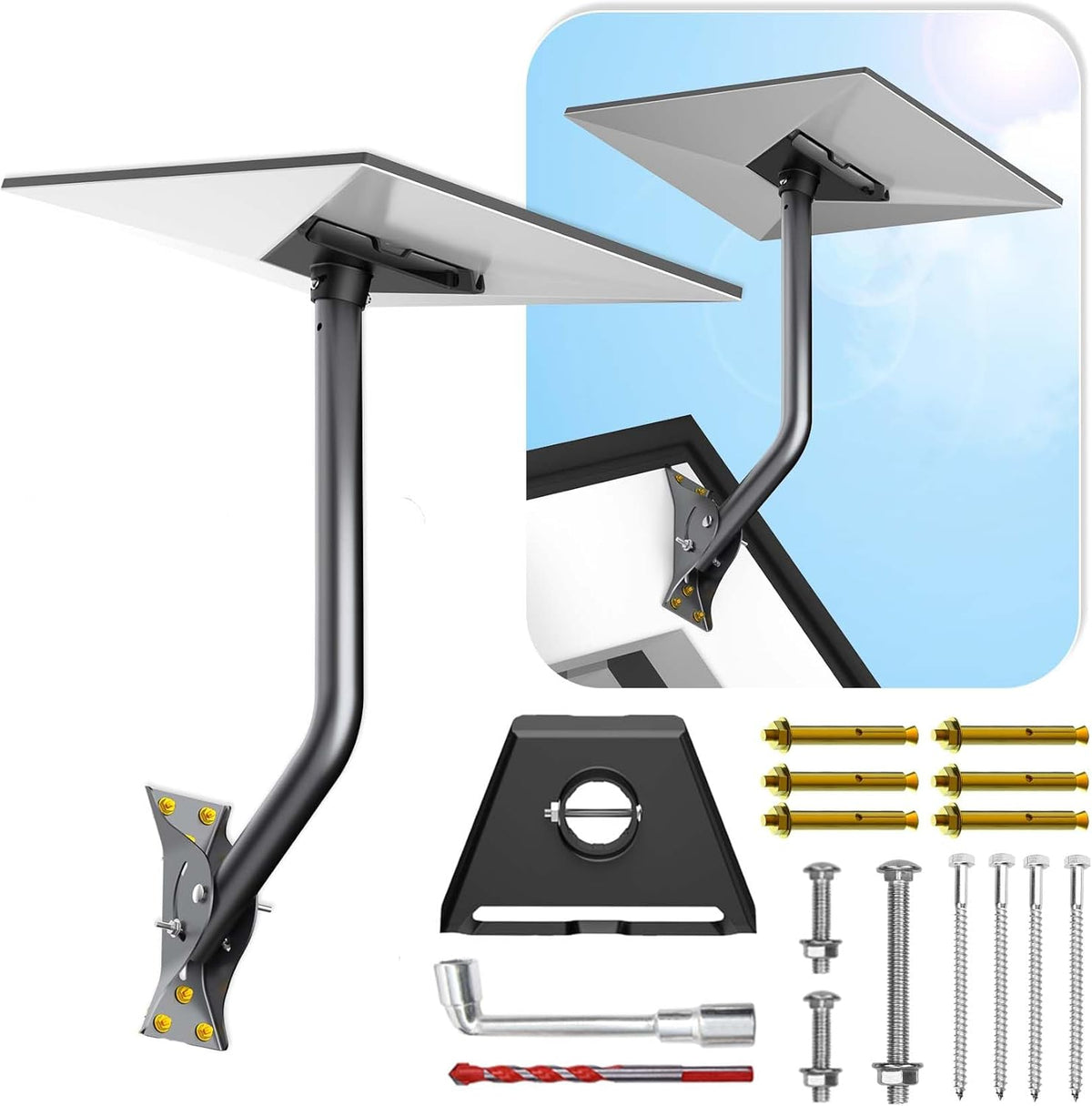 Gen 3 Starlink Mount, Adjustable Starlink Gen 3 Mount, Starlink Mounting Kit for Starlink Standard 4/4X/Gen 3