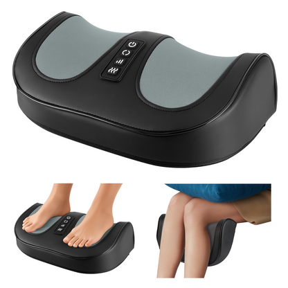 Foot Massager with Heat, Electric Kneading Plantar Fasciitis Treatment Machine, Circulation and Pain Relief for Foot and Calf Massage, Gifts for Dad, Mom and Lover