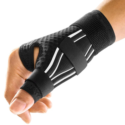 Merryhome Thumb Brace for Right & Left Hand, Wrist Brace with 2 Metal Splints, Ideal for De Quervain's Tenosynovitis, Arthritis, Sprains, 1 Pack（White）