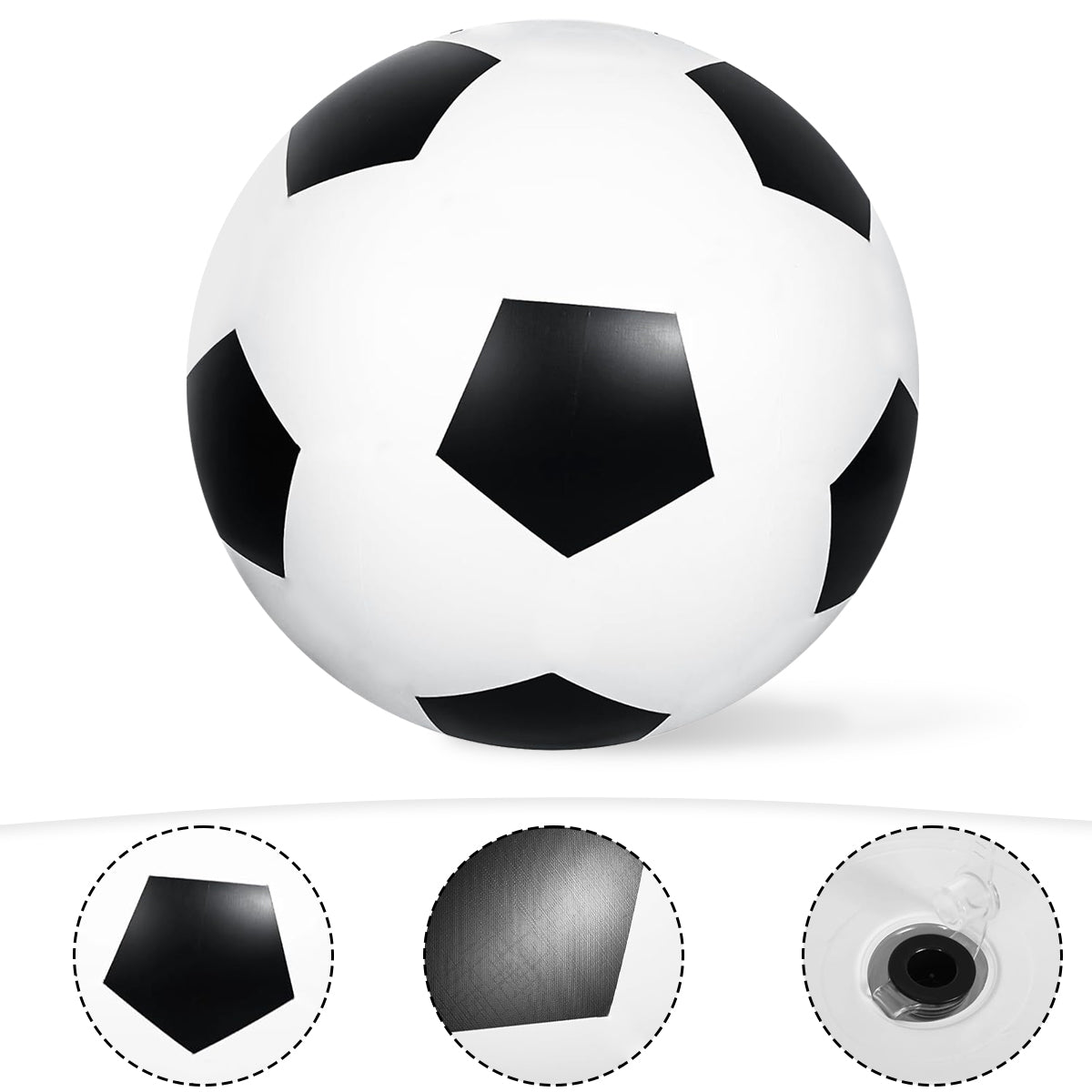 Merryhome Giant Beach Ball Inflatable, 40" Inflatable Soccer Ball - Blow Up Large Inflatable Beach Ball for Pool Parties, Themed Birthdays, Beach Events, Summer Party Decorations, 2 Pack