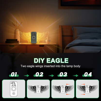 2 Pieces LED Night Lights with Motion Sensor - Dimmable, Magnetic Rechargeable, Auto on/off, 3 Lighting Modes, for Walls, Bathrooms, Stairs, Kids' Bedrooms, Indoor/Outdoor (Warm White)