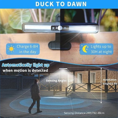 Merryhome 2PC Waterproof Clip-On Solar Light, 36 LED Beads, 6000K Color Temperature, Portable Outdoor Safety Light, Solar Powered, Suitable For Fences, Picnics, Garages, Camping, Christmas, Etc