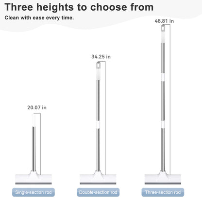 Tub Cleaner Brush with Long Handle,Floor Scrub Brush,Extendable and Adjustable - from 20.07 to 48.81in,Stiff Bristles Floor Scrubber for Cleaning Tile Shower Bathroom Carpet Deck