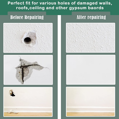 Drywall Repair Patch Kit, 22PCS Aluminum Drywall Patch, 2" 4" 6" 8"Wall Patch Repair Kit, Self Adhesive Wall Mesh Repair Quick Fix Plaster Wall