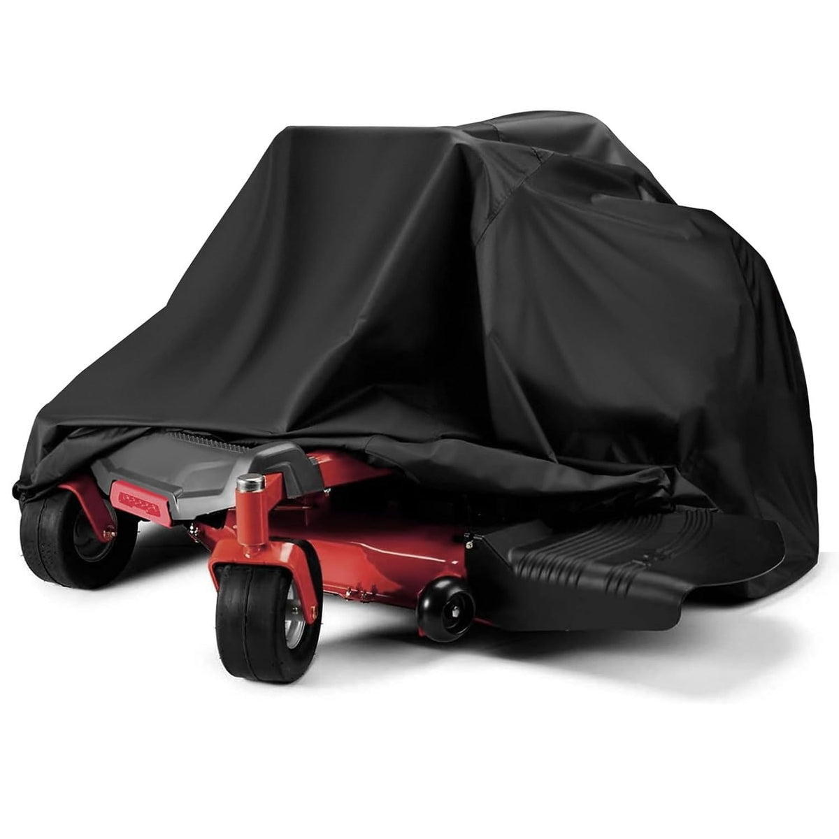 Merryhome Waterproof Turn Mower Cover,600D Riding Lawn Mower Cover,Heavy Duty Tractor Covers with Drawstring & Storage Bag - Universal Fits Decks up to 55",Mildew Resistant UV Protection