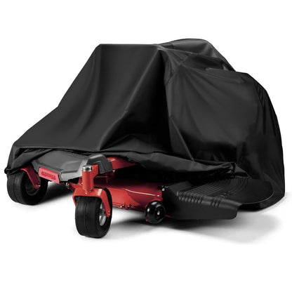 Merryhome Waterproof Turn Mower Cover,600D Riding Lawn Mower Cover,Heavy Duty Tractor Covers with Drawstring & Storage Bag - Universal Fits Decks up to 55",Mildew Resistant UV Protection