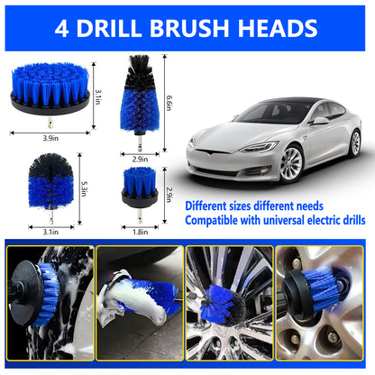 Merryhome 33Pcs Car Detailing Kit,Car Detailing Brush Set,Car Windshield Cleaning Tool,Professional Car Care kit - Car Wash Brush kit for Interior,Exterior,Wheels