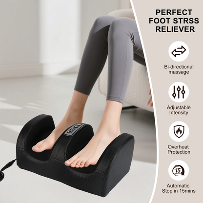 Shiatsu Foot Massager Machine with Heat, Foot and Calf Massager with Massage Roller, Deep Tissue Massager for Plantar Fasciitis, Pain Relief, Promotes Blood Circulation, Gifts for Women & Men