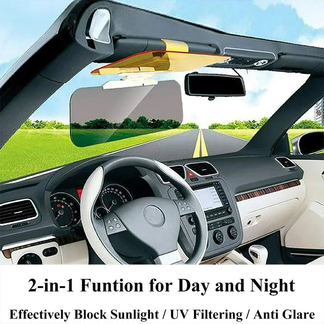 HD Car Sun Visor, 2 In 1 Anti Visor HD Car Sun Visor For Day Night Driving Car Visor Sun Blocker Car Sunshade And Visor Extender