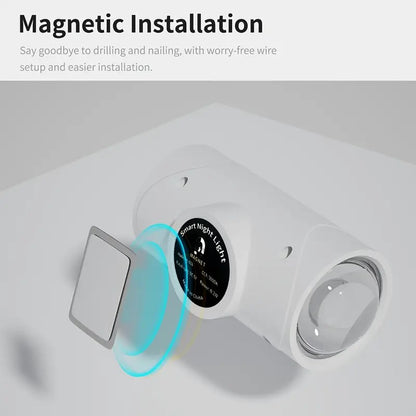 PUCACHI 2-Pack Rechargeable LED Night Light with Motion Sensor, RGB Color Changing & Dimmable Ambient Wall Light for Bedroom, Living Room, Hallway (7 Colors, Wireless, USB-C)
