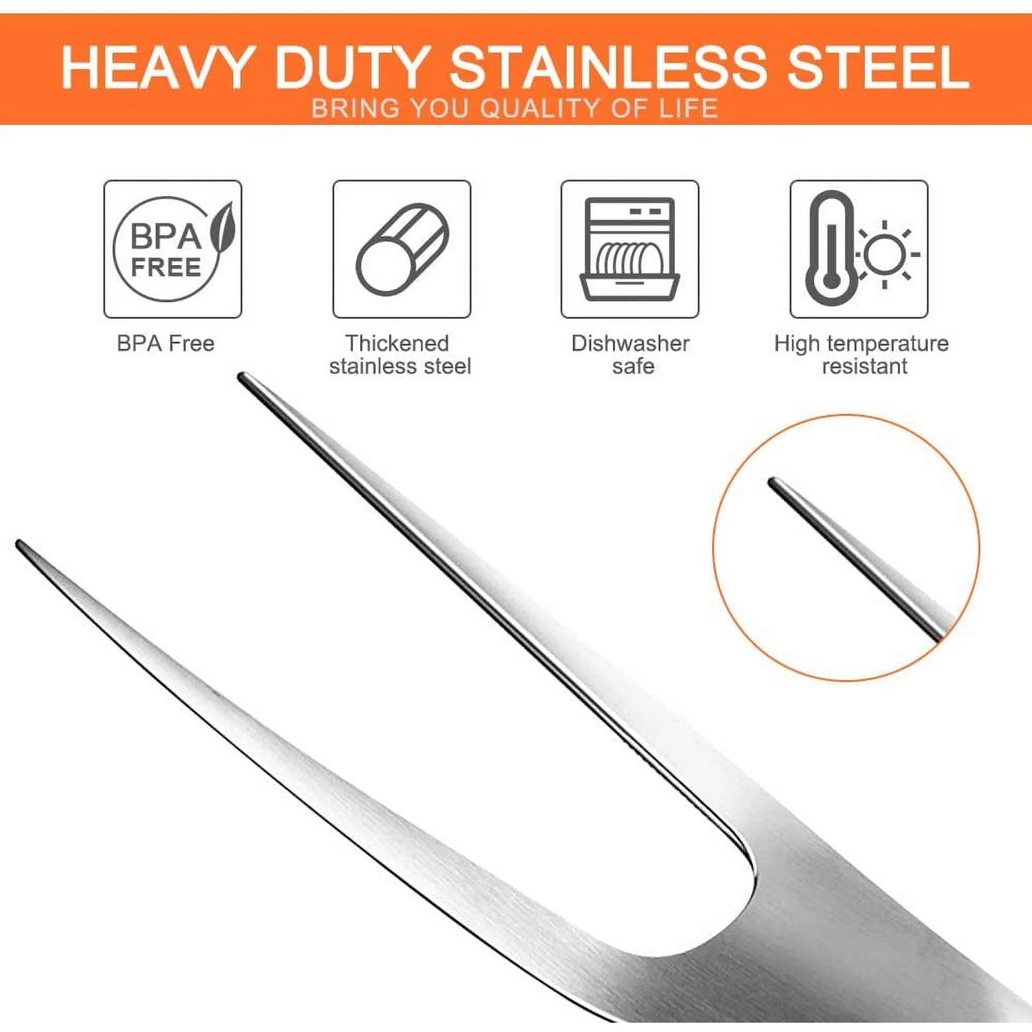 21Pcs Stainless Steel Complete Grill Tool Set,Barbecue Accessories Kit with Carry Bag,Professional BBQ Grill Utensils Set for Outdoor Camping Grilling,Dad Gifts for Father's Day Grilling Gifts