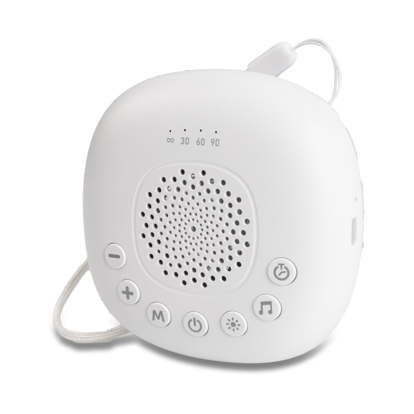 White Noise Sound Machine Portable - 20 Soothing Sounds Timer Adjustable Volume with Soft Night Light for Adult Sleep, Home or Travel Use