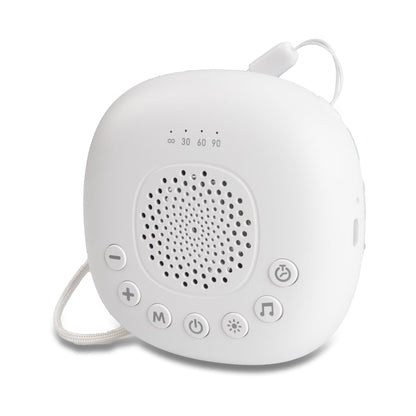 White Noise Sound Machine Portable - 20 Soothing Sounds Timer Adjustable Volume with Soft Night Light for Adult Sleep, Home or Travel Use