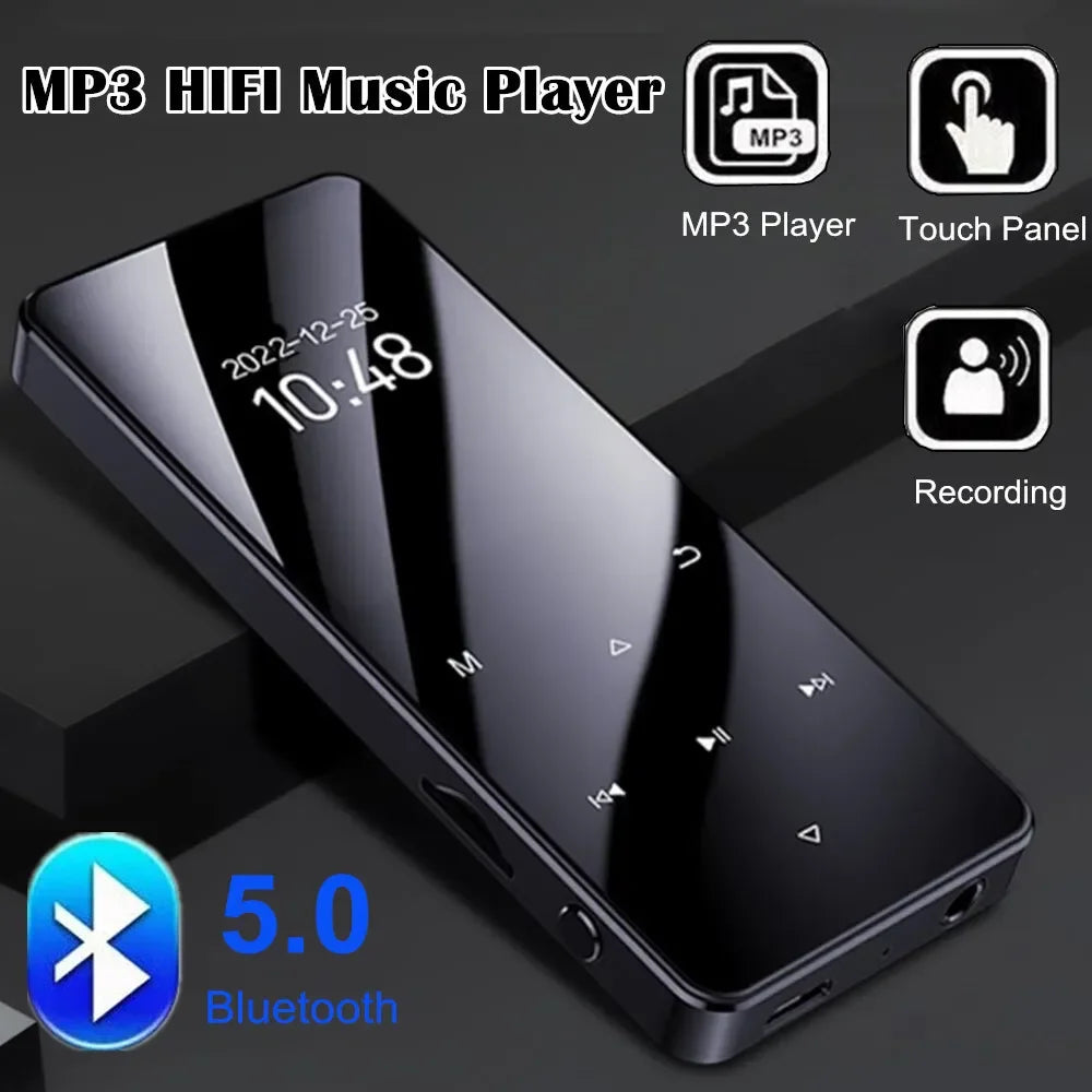 64GB Mp3 Player with Bluetooth 5.0 - Portable Digital Lossless Music MP3 MP4 Player with FM Radio HD Speaker