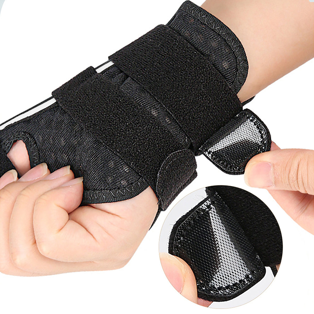 Merryhome Thumb Brace for Right & Left Hand, Wrist Brace with 2 Metal Splints, Ideal for De Quervain's Tenosynovitis, Arthritis, Sprains, 1 Pack（White）