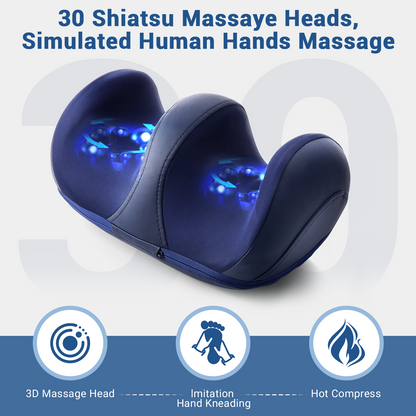 Shiatsu Foot Massager Machine with Heat, Foot and Calf Massager with Massage Roller, Deep Tissue Massager for Foot Massage and Calf Massage, Gifts for Mom & Dad