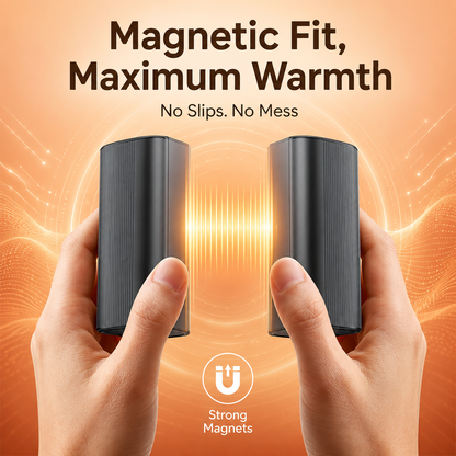 PUCACHI 2 Pack 5000mAh Hand Warmers Rechargeable,Magnetic Hand Warmers with Charge Base,4 Heat Settings & 8 Hrs Warmth,Reusable Portable Pocket Heater for Hunting Camping Winter Gifts,Black