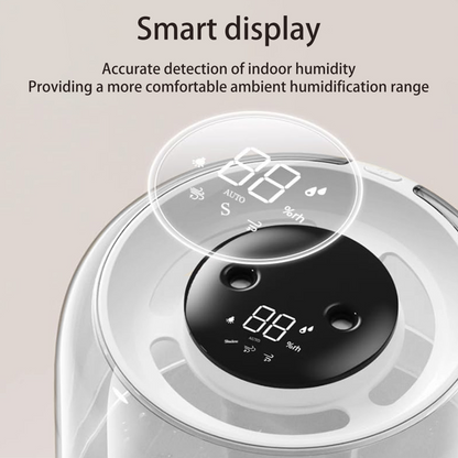 Merryhome Humidifiers for Room,4L Cool Mist Humidifier,Top Fill Smart Cool Mist Air Humidifiers with Nightlight,3-Speed Quiet & Large Vaporizers for Bedroom,Home,Large Room,Baby Nursery and Plants（White）