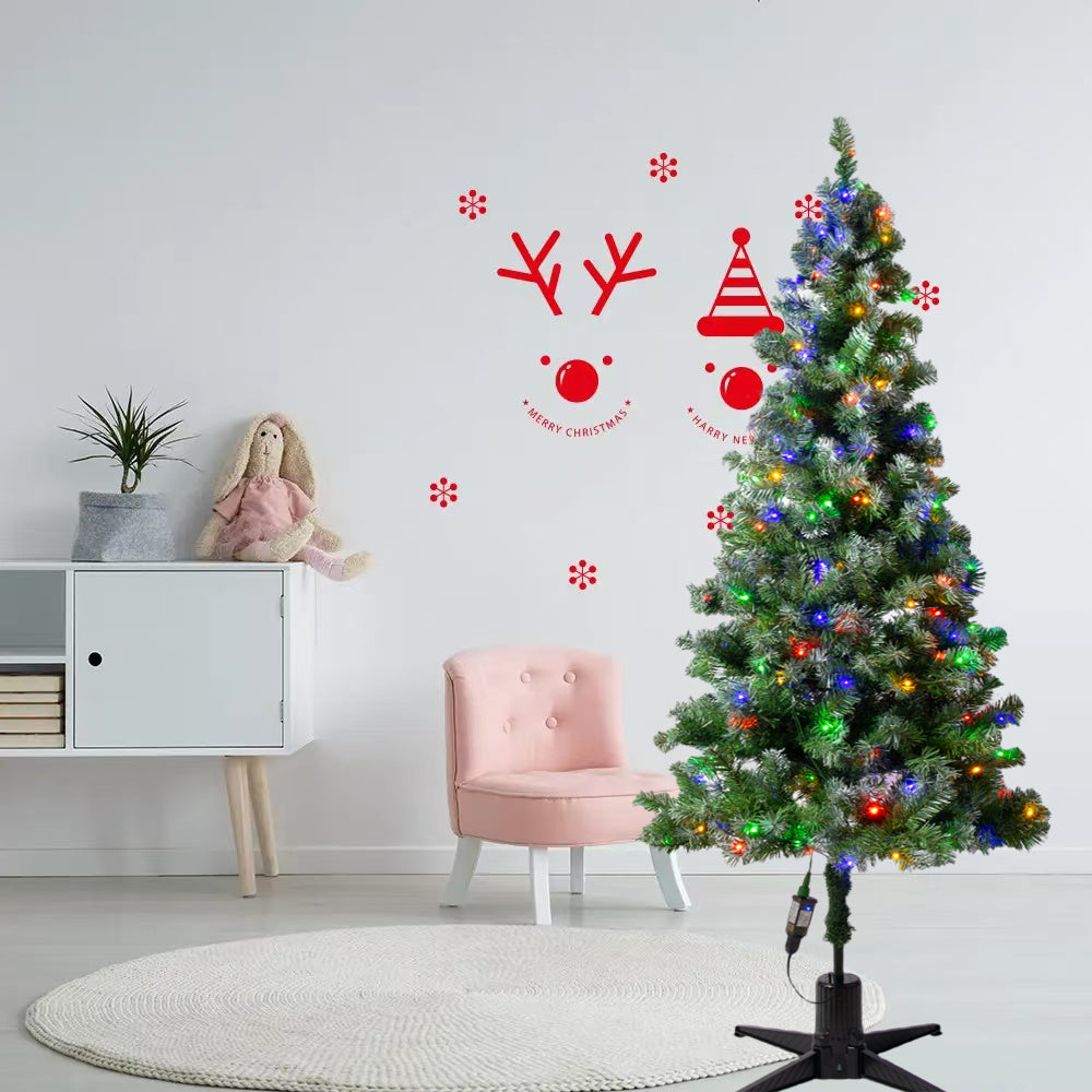 Rotating Artificial Christmas Tree with LED Lights, 6.5FT 360 Degree Displays Artificial Tree Great for Home, Office, & Parties Holiday Thanksgiving Xmas Decorations