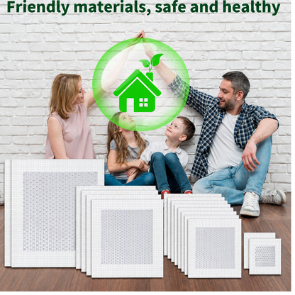 Drywall Repair Patch Kit, 22PCS Aluminum Drywall Patch, 2" 4" 6" 8"Wall Patch Repair Kit, Self Adhesive Wall Mesh Repair Quick Fix Plaster Wall