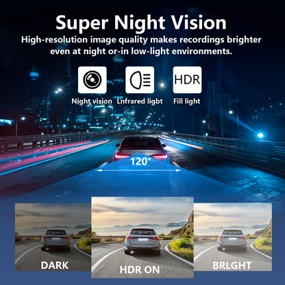 PUCACHI 4 Channel Dash Cam,4K 360 Full View Front Rear Left Right Car Camera, 2.4GHz WiFi App, Night Vision, G-Sensor, Loop Recording, 64GB Card