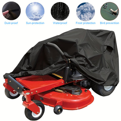 Merryhome Waterproof Turn Mower Cover,600D Riding Lawn Mower Cover,Heavy Duty Tractor Covers with Drawstring & Storage Bag - Universal Fits Decks up to 55",Mildew Resistant UV Protection
