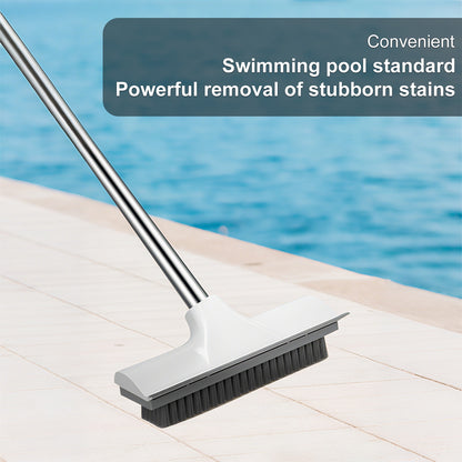 Tub Cleaner Brush with Long Handle,Floor Scrub Brush,Extendable and Adjustable - from 20.07 to 48.81in,Stiff Bristles Floor Scrubber for Cleaning Tile Shower Bathroom Carpet Deck