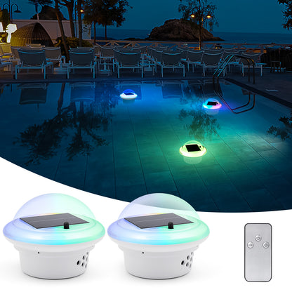 Underwater Pool Light Battery, Rechargeable Colour Changing Whirlpool Lights Underwater, Floating Lights, Floating Spa Lights with Suction Cups, Iron Plate, Bath Light