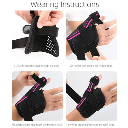 Merryhome Thumb Brace for Right & Left Hand, Wrist Brace with 2 Metal Splints, Ideal for De Quervain's Tenosynovitis, Arthritis, Sprains, 1 Pack（Pink）