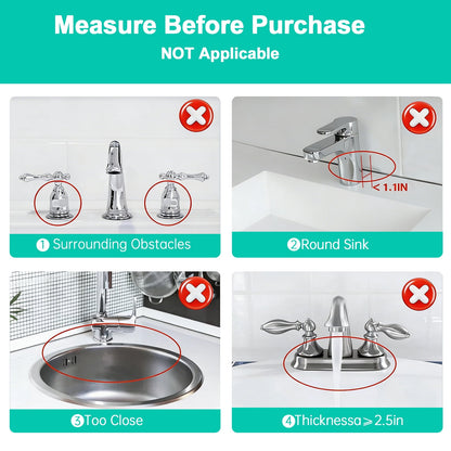 Merryhome 2-Pack Kitchen Sink Splash Guard, 31" and 23" Silicone Faucet Mat, Fast Draining Splash Guard for Kitchen, Bathroom, RV, Gray