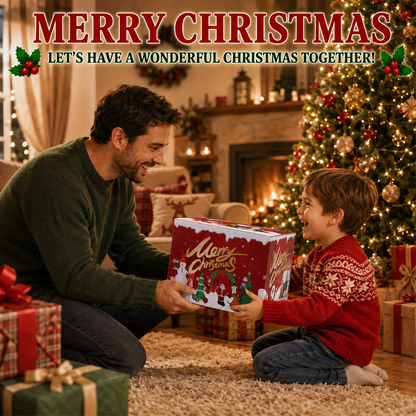 5Ft Christmas Inflatable Decorations, Blowup Santa and Reindeer, Lighted Xmas Inflatable for Yard Front Door Indoor & Outdoor Decor