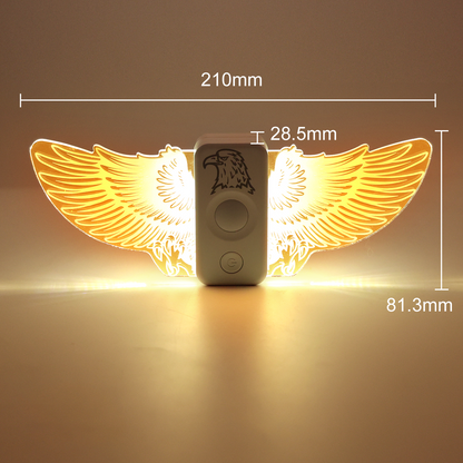 2 Pieces LED Night Lights with Motion Sensor - Dimmable, Magnetic Rechargeable, Auto on/off, 3 Lighting Modes, for Walls, Bathrooms, Stairs, Kids' Bedrooms, Indoor/Outdoor (Warm White)