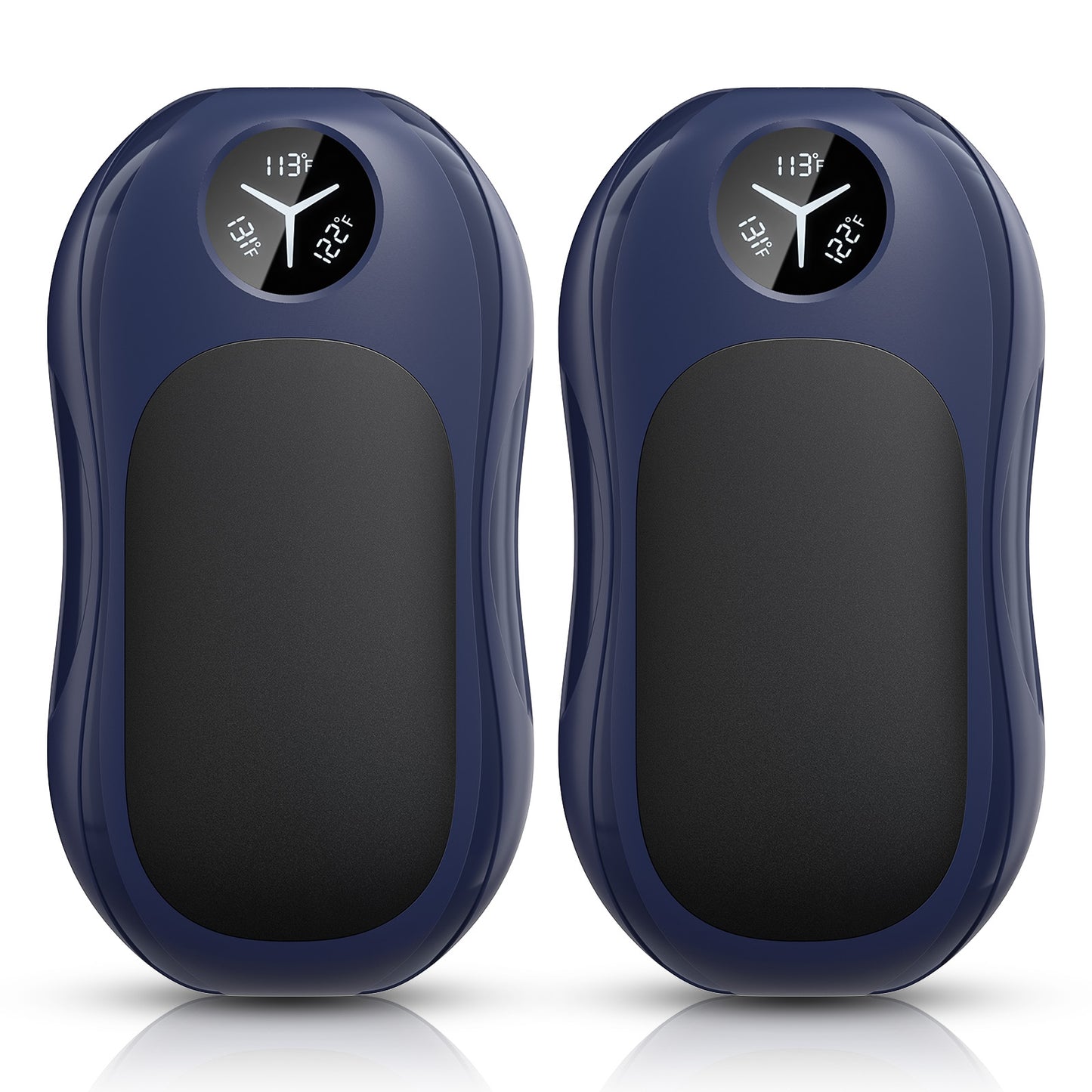 Hand Warmers Rechargeable 2 Pack, 6000mAh Portable Electric Hand Warmer with Magnetic Design, Digital Display, 3 Heat Levels, USB-C Fast Charging, Pocket Heater for Outdoor, Golf, Hunting, Camping